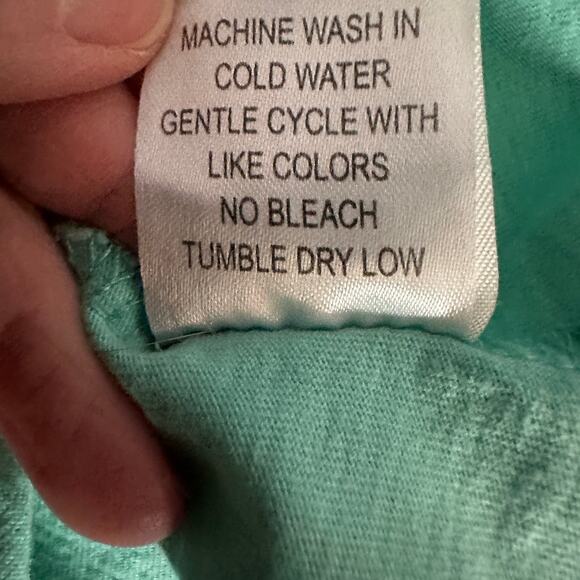 Tim McGraw Shotgun Rider Spirit Jersey MEDIUM Teal Green Oversize Concert Tee - Picture 5 of 8